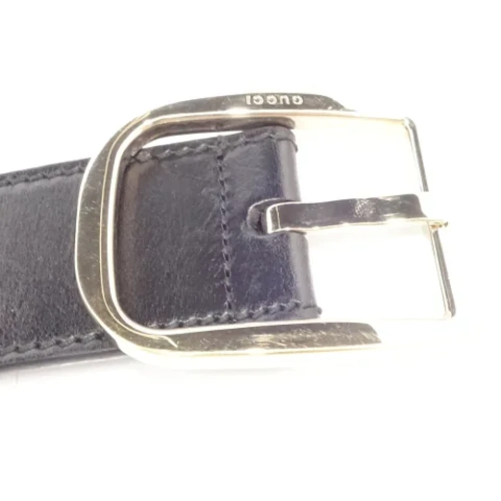 Gucci Vintage Pre-owned Leather belts Black Dames
