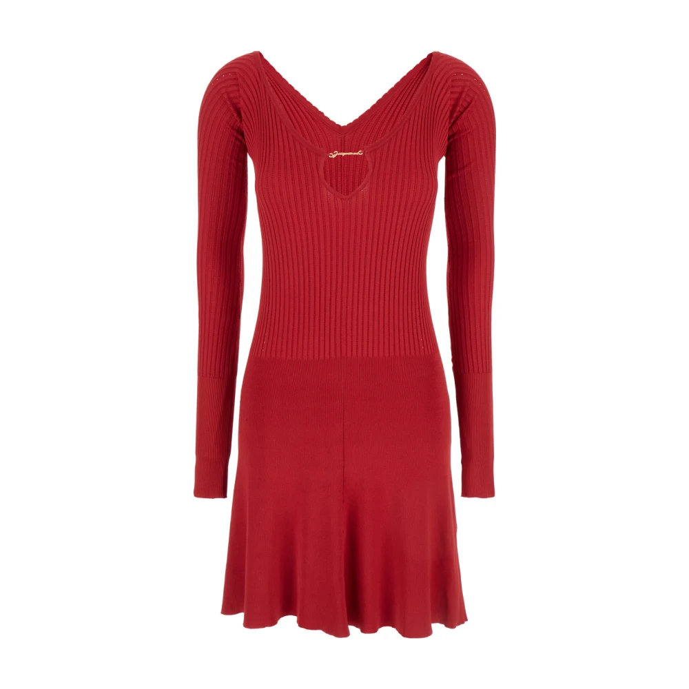 Jacquemus Knitted Dresses Red Dames