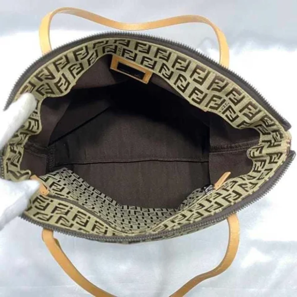 Fendi Vintage Pre-owned Fabric fendi-bags Beige Dames