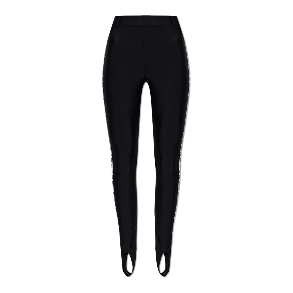 Moschino Vrouw Zwart Broeken Dames, M, Leggings