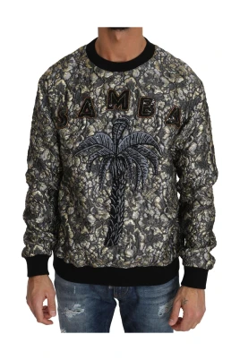 Samba Jacquard Palmtree Pullover Sweater