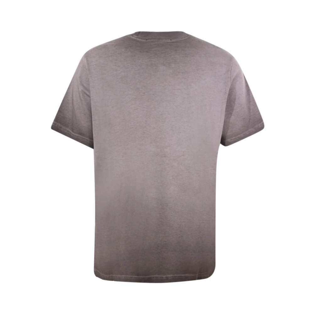 Msgm Ronde hals T-shirt Antraciet Katoen Italië Gray Heren