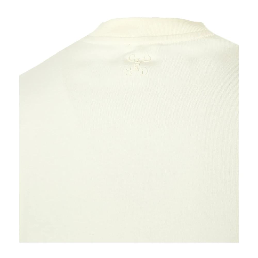 closed Rib T-shirt met relaxte pasvorm Beige Heren