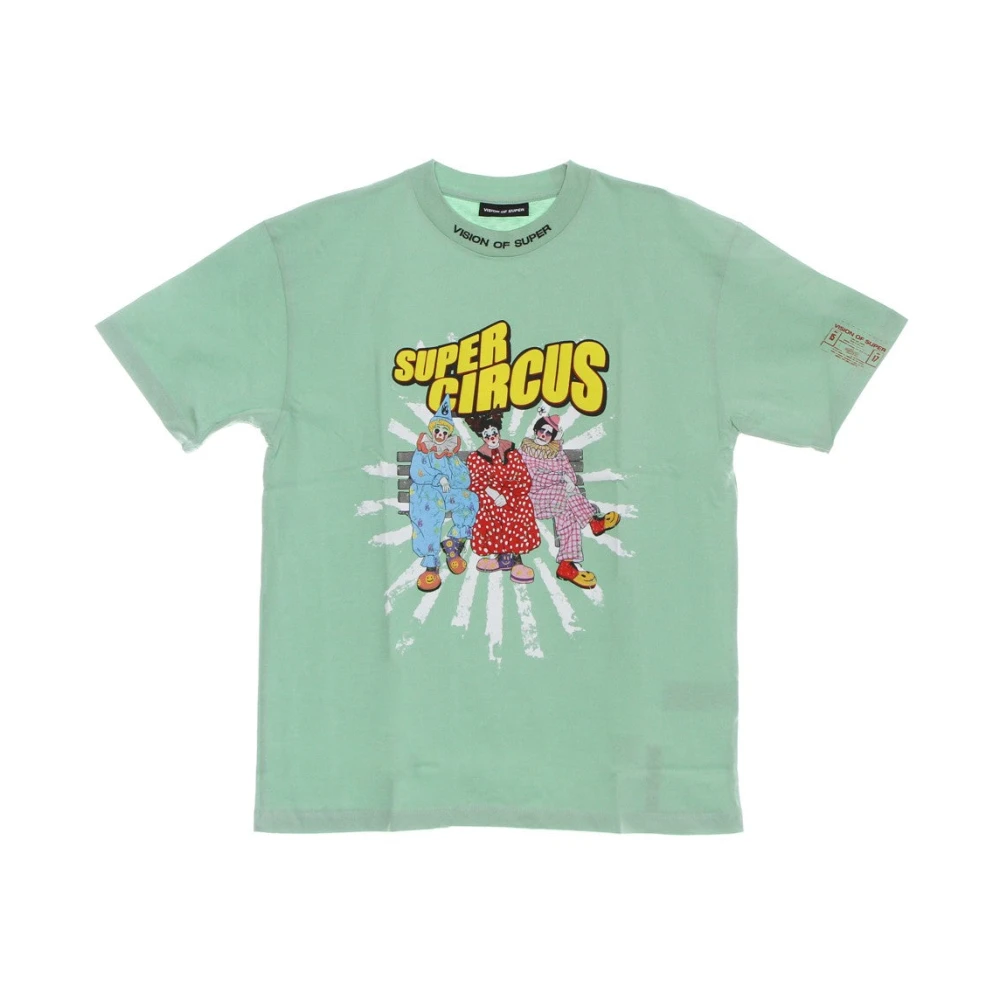 Vision OF Super Clown Print Tee Groen Heren T-Shirt Green Heren