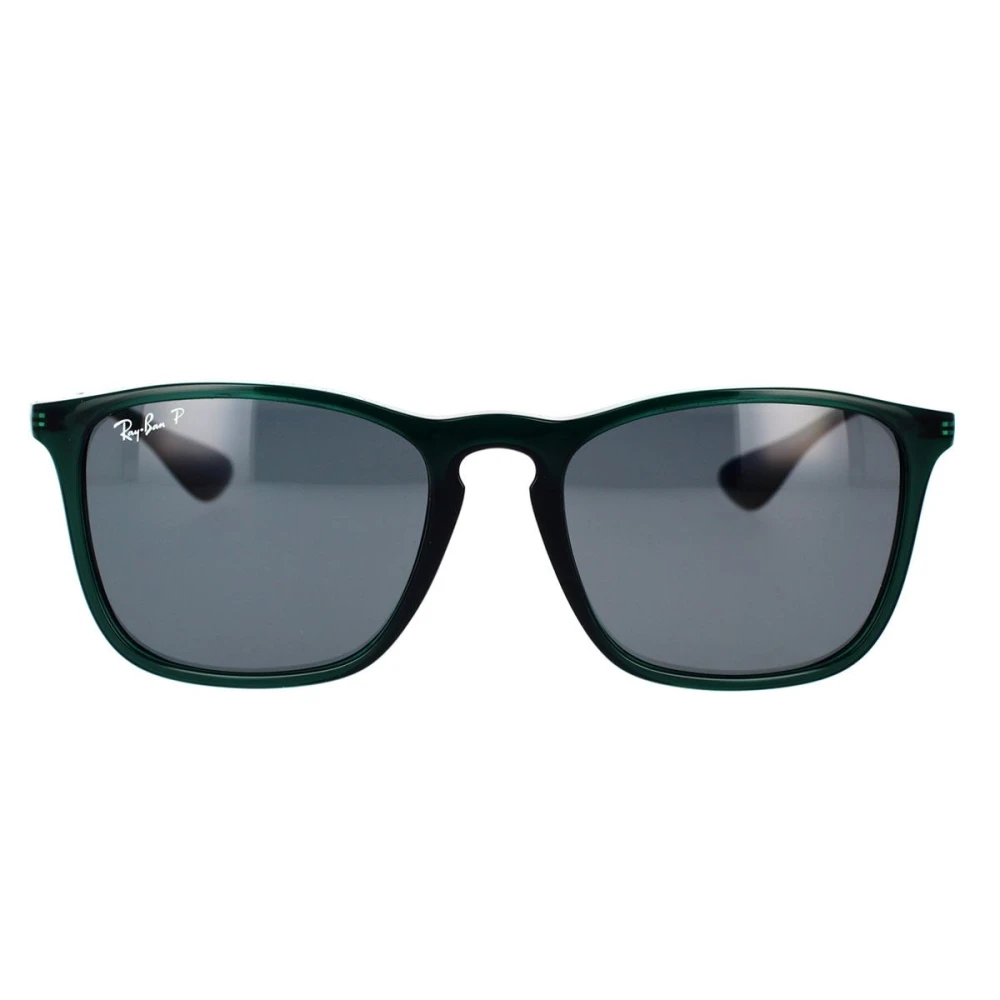 Ray-Ban Unisex Green Sunglasses, 54 Mm, Polarized Square Sunglasses
