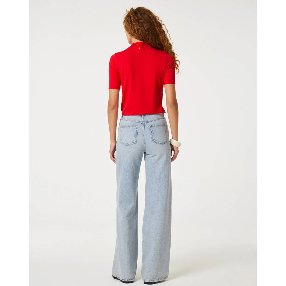 Fabienne Chapot Alex Wide Leg Jeans Blue Dames