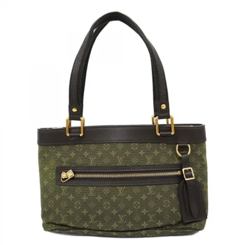 Louis Vuitton Vintage Pre-owned Fabric louis-vuitton-bags Green Dames