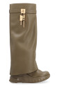 biker-leather-ankle-boots-with-padlock