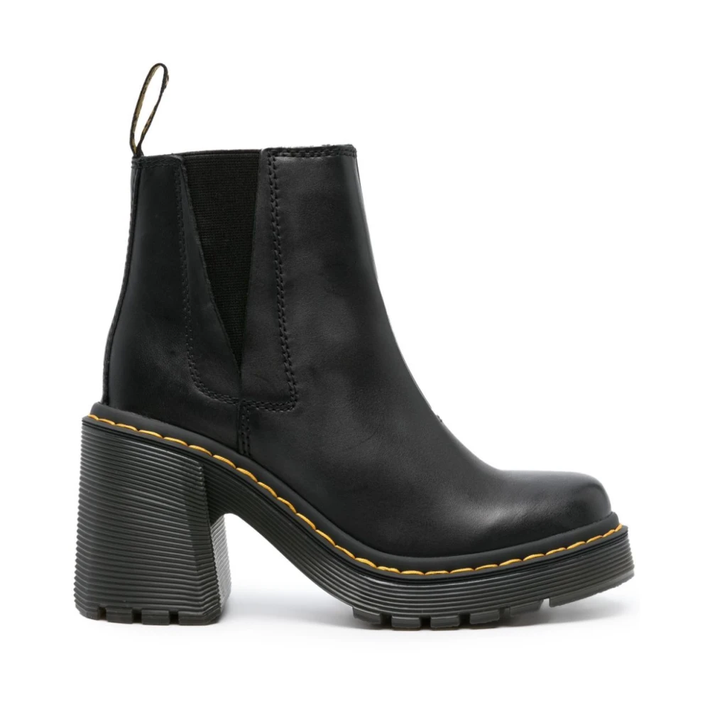 Dr. Martens Black Chelsea Boots, Female, 8 Uk, Classic Leather Boots