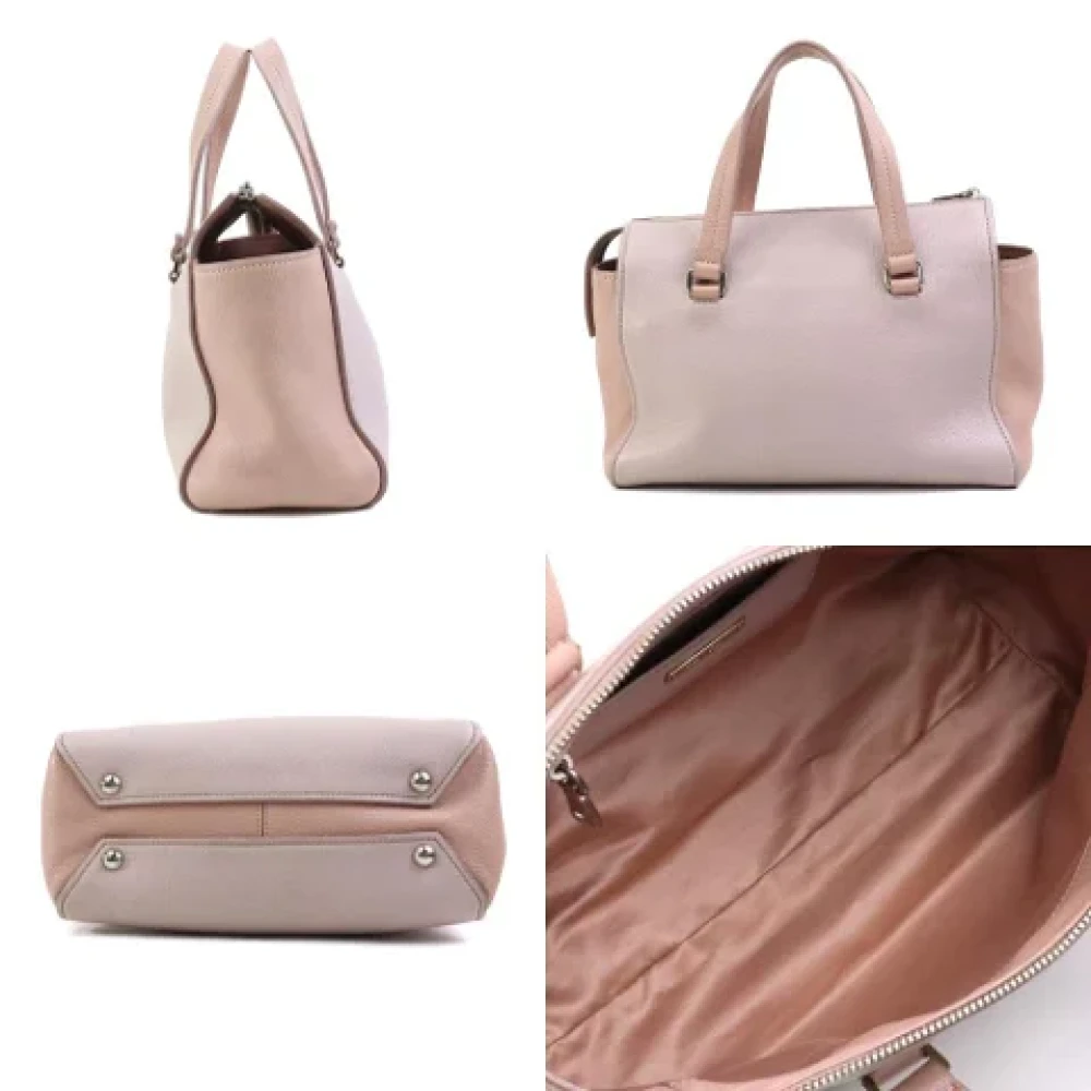 Miu Pre-owned Leather shoulder-bags Beige Dames
