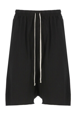 black-cotton-bermuda-shorts-elastic-waist