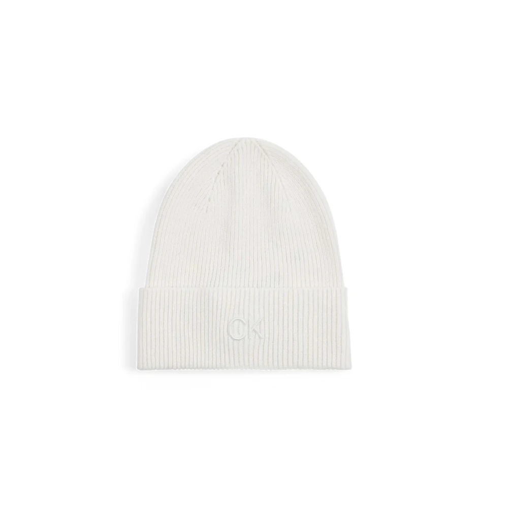 Calvin Klein Luxe Katoen Kasjmier Blend Pet White Dames