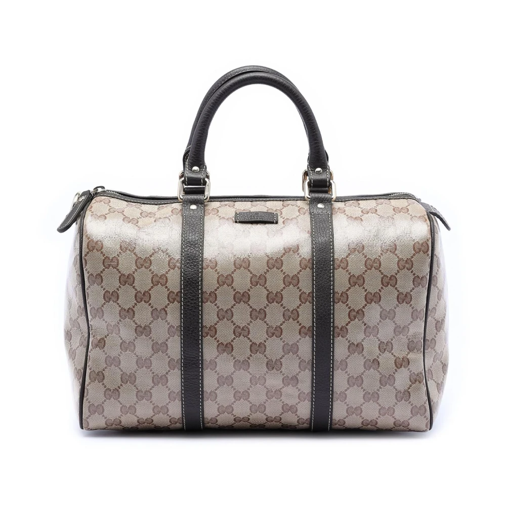 Gucci Vintage Women's Brown Pre-Owned Vintage Monogram Boston Bag