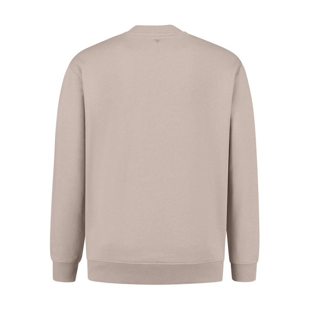 Pure Path Essentiële Initialen Sweater Beige Heren