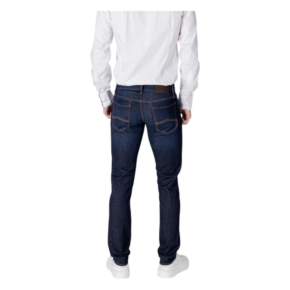 Armani Exchange Stijlvolle Zip Jeans met Zakken Blue Heren