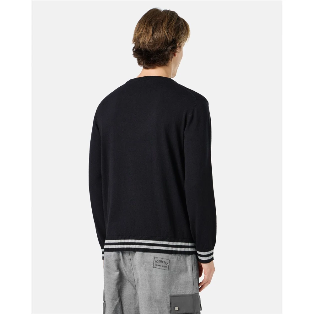 Iceberg Trui met Garfield ontwerp Black Heren
