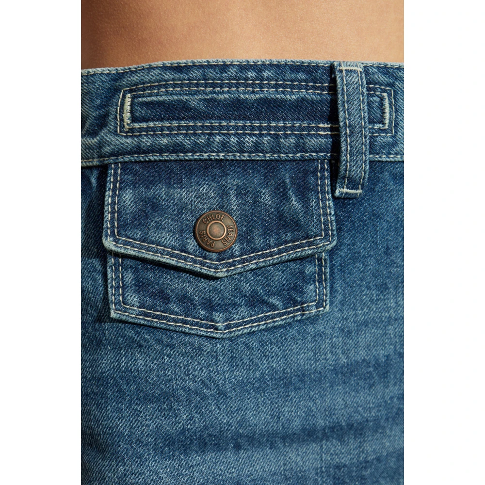Chloé Jeans met vintage effect Blue Dames