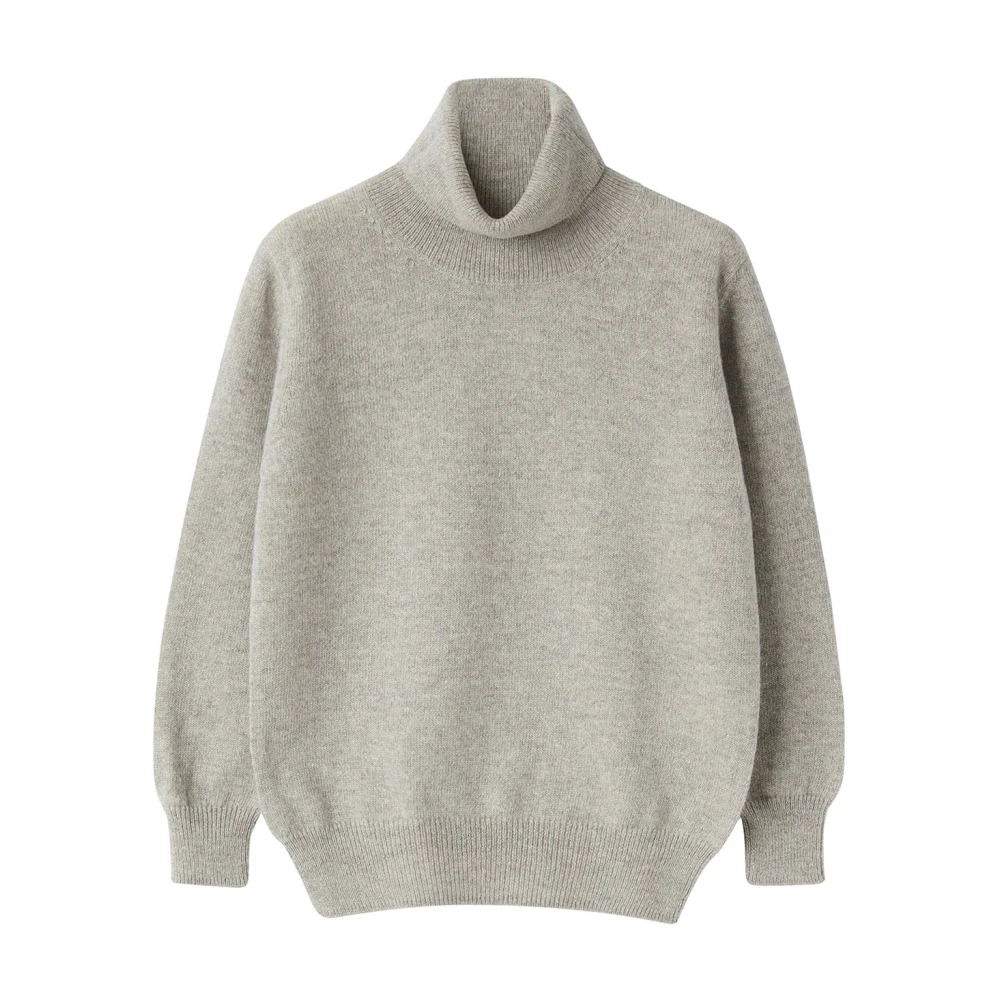 Il Gufo Boys Gray Kids Knitwear, 3 Y, Turtleneck Jumper
