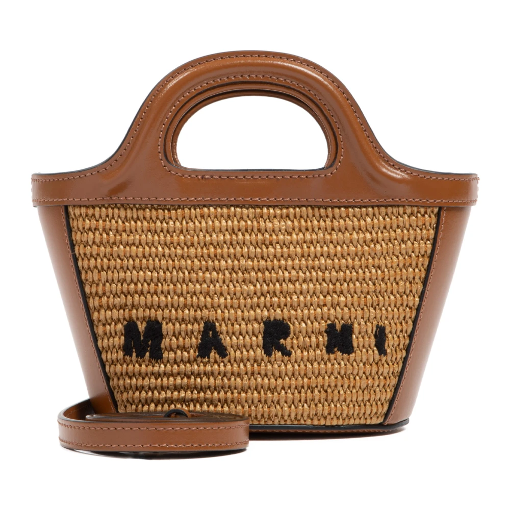 Marni Damen Beige Tropicalia Micro Bag