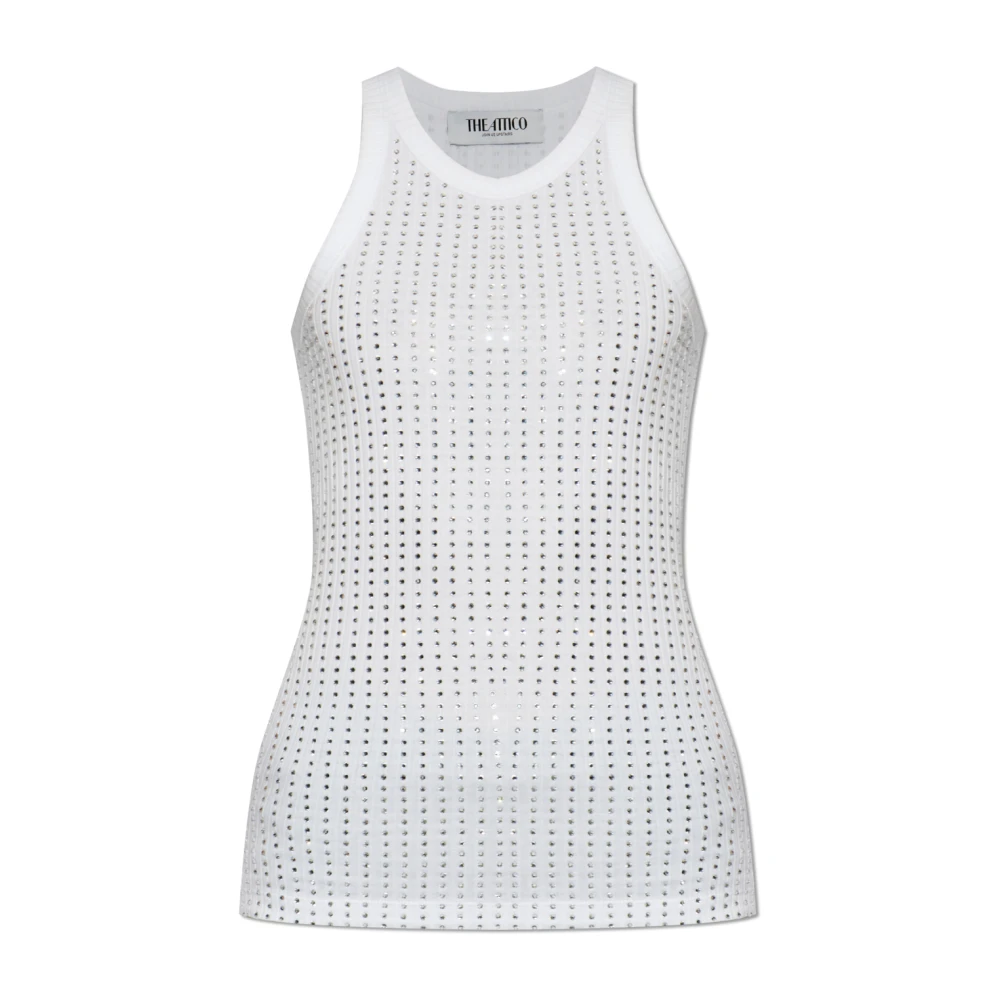 The Attico Top met decoratieve afwerking White Dames