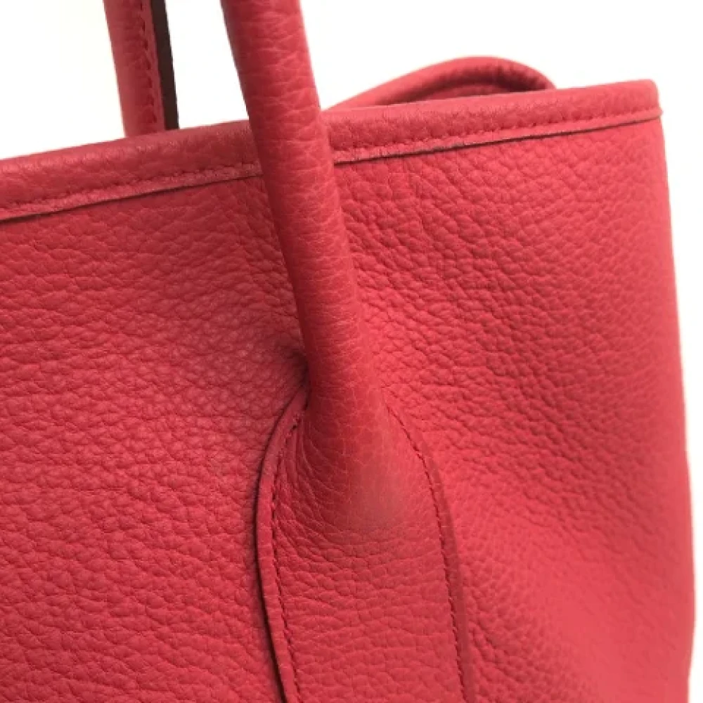 Hermès Vintage Pre-owned Leather handbags Red Dames