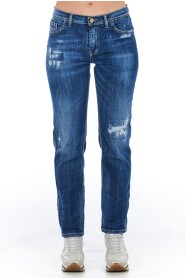 Blue Cotton Jeans &  Hijgen