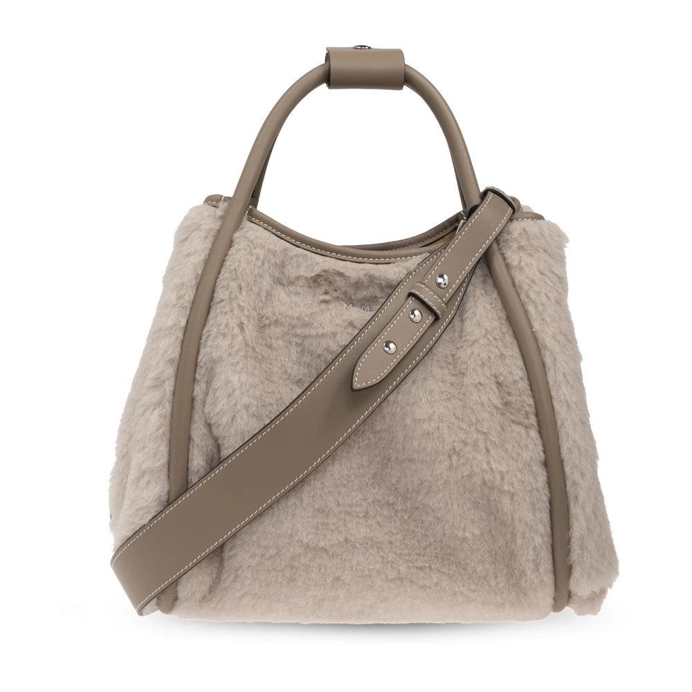 Max Mara Tas Marine Klein in shopper stijl Beige Dames