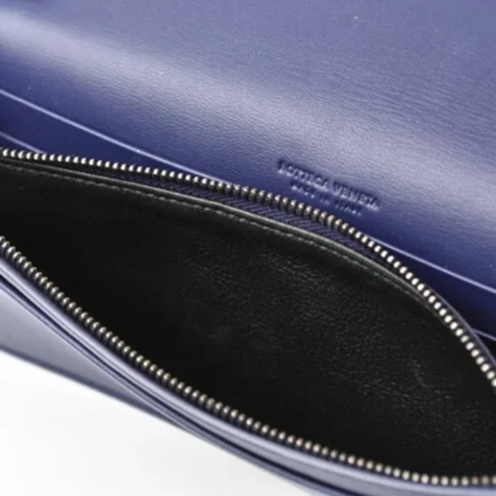Bottega Veneta Vintage Pre-owned Leather clutches Purple Dames