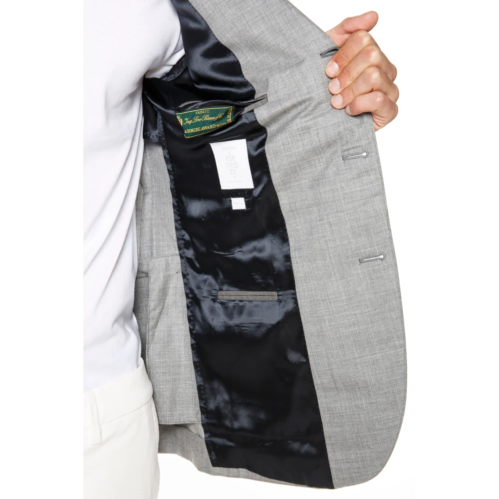 Eleventy Cashmere Enkellange Jas Gray Heren
