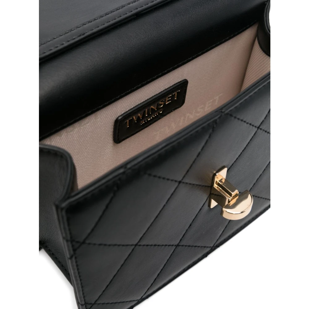 Twinset Zwarte Crossbody Tas Black Dames