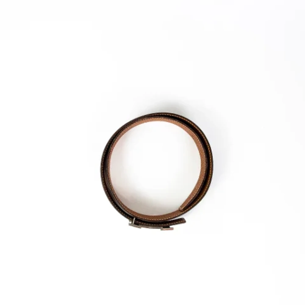 Hermès Vintage Pre-owned Leather belts Black Dames