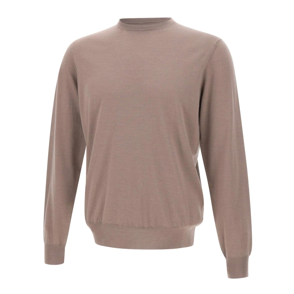 Filippo De Laurentiis Luxe Wol Zijde Kasjmier Trui Roze Pink Heren