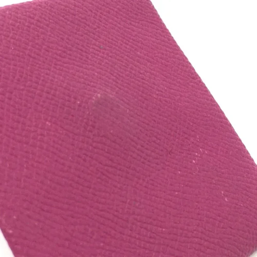 Hermès Vintage Pre-owned Leather wallets Purple Dames