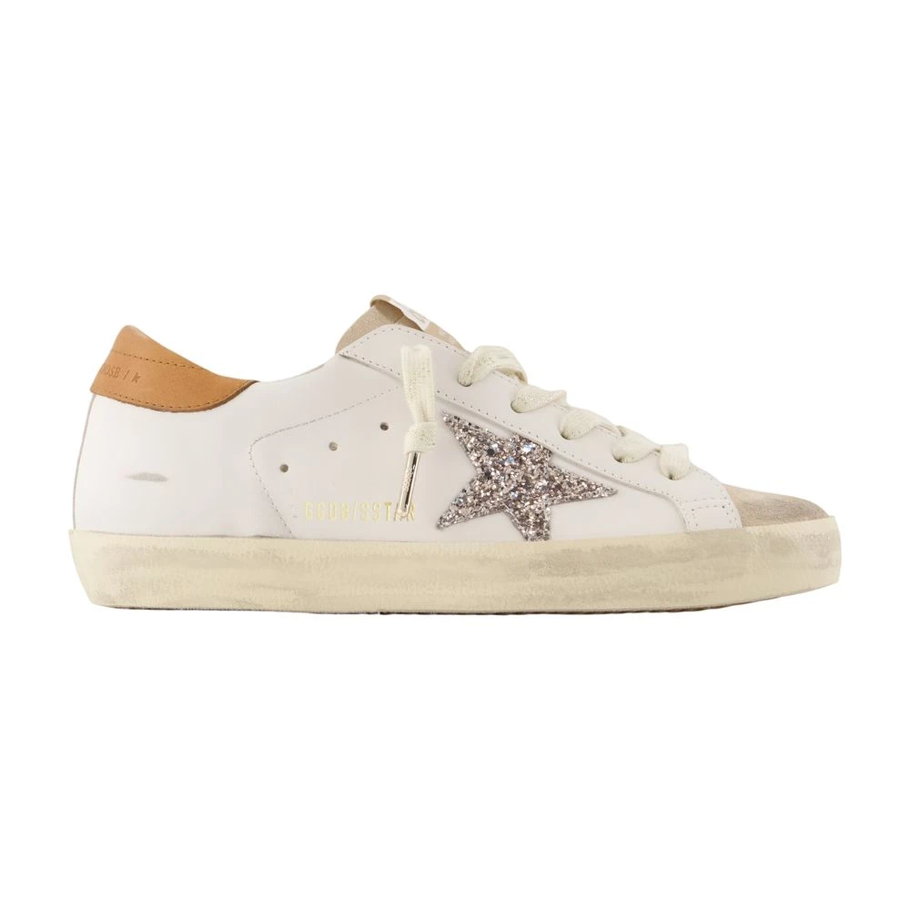 Golden Goose Kvinno Vit Skor Dam, 38 Eu, Läder, Super-Star Sneakers