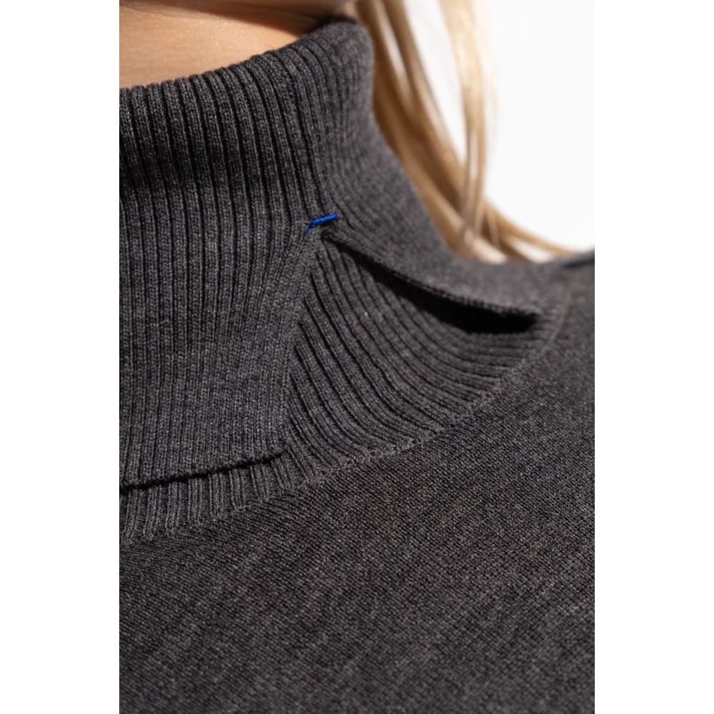 Burberry Wollen coltrui Gray Dames
