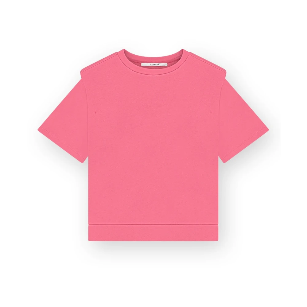 Homage Roze Schouderdetail Trui Pink Dames