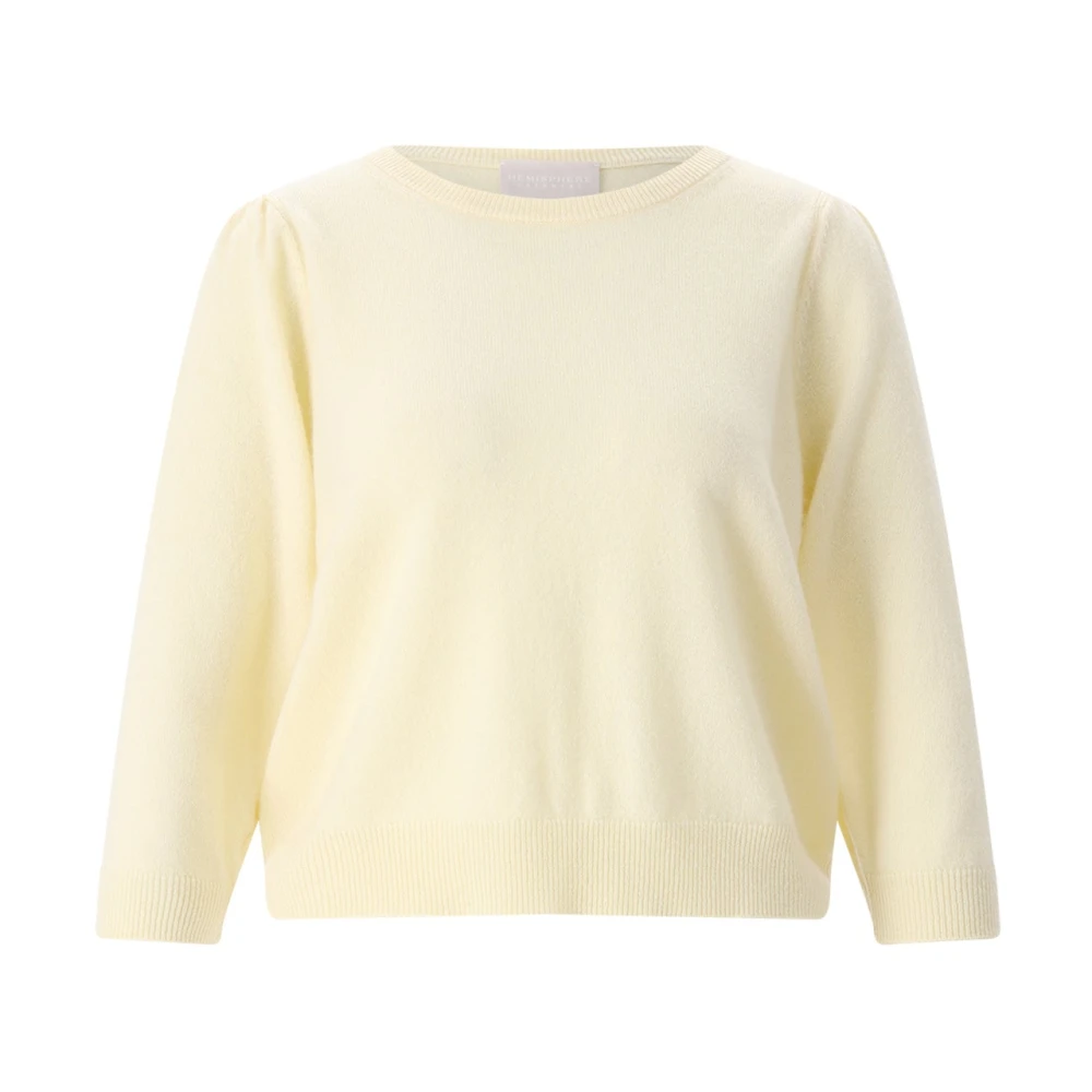 Hemisphere Women's Yellow Cashmere Knitwear, Xs, Cashmere Knitwear