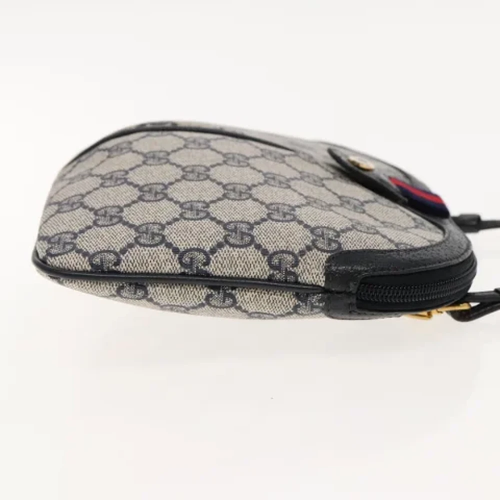 Gucci Vintage Pre-owned Leather gucci-bags Blue Dames