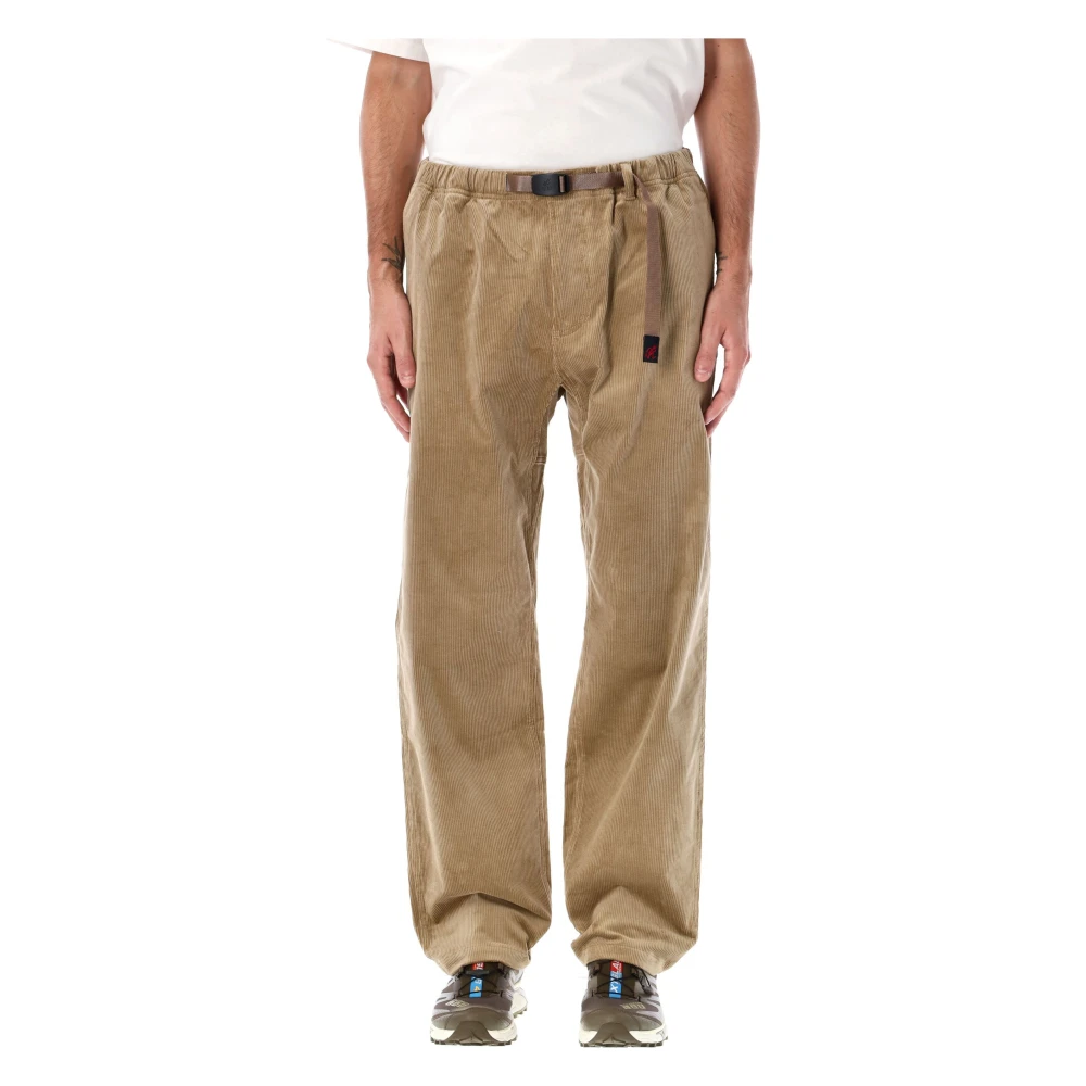 Gramicci Katoenmix Corduroy Chino Broek Brown Heren