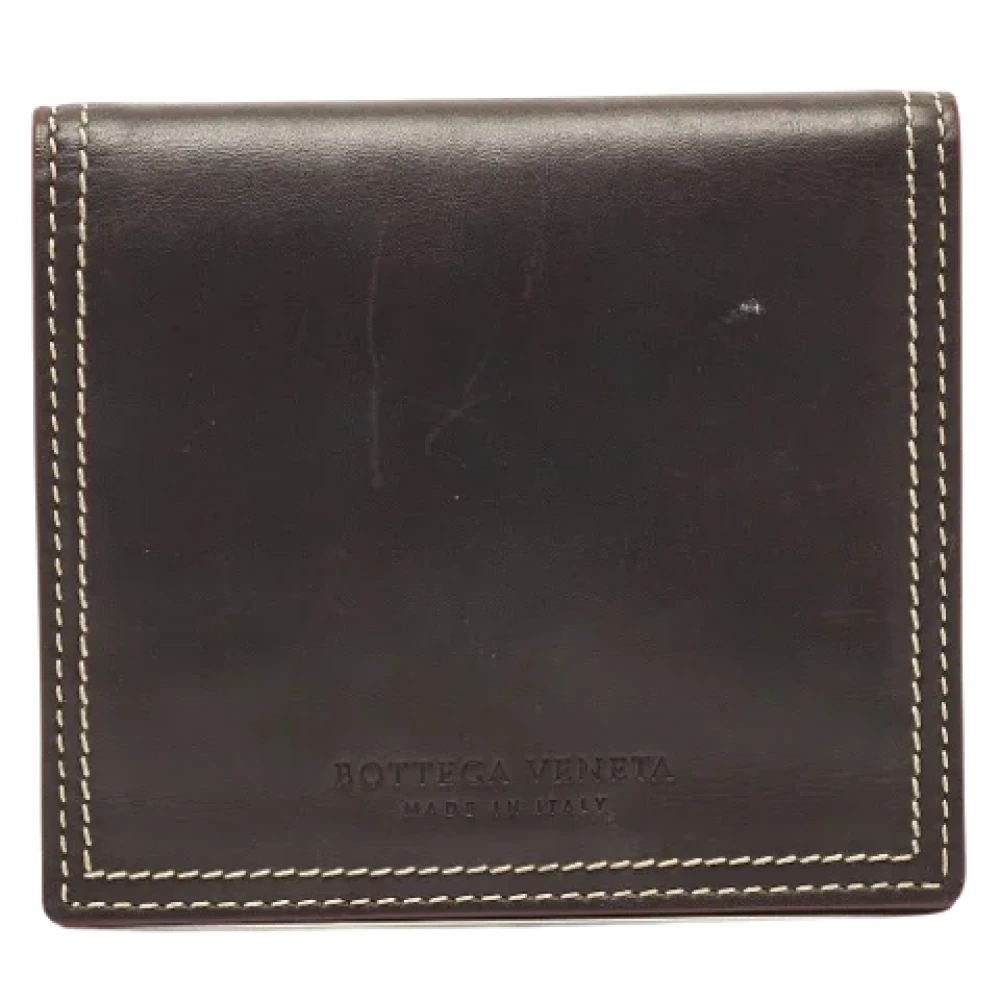 Bottega Veneta Vintage Pre-owned Leather wallets Gray Heren