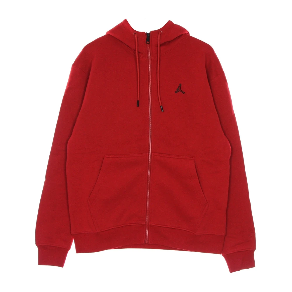 Jordan Rode Fleece Full-zip Hoodie met Logo Red Heren