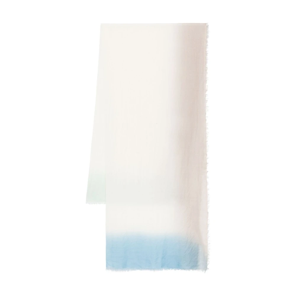 Faliero Sarti Elegant Sky Blue Cashmere Scarf Multicolor, Dam