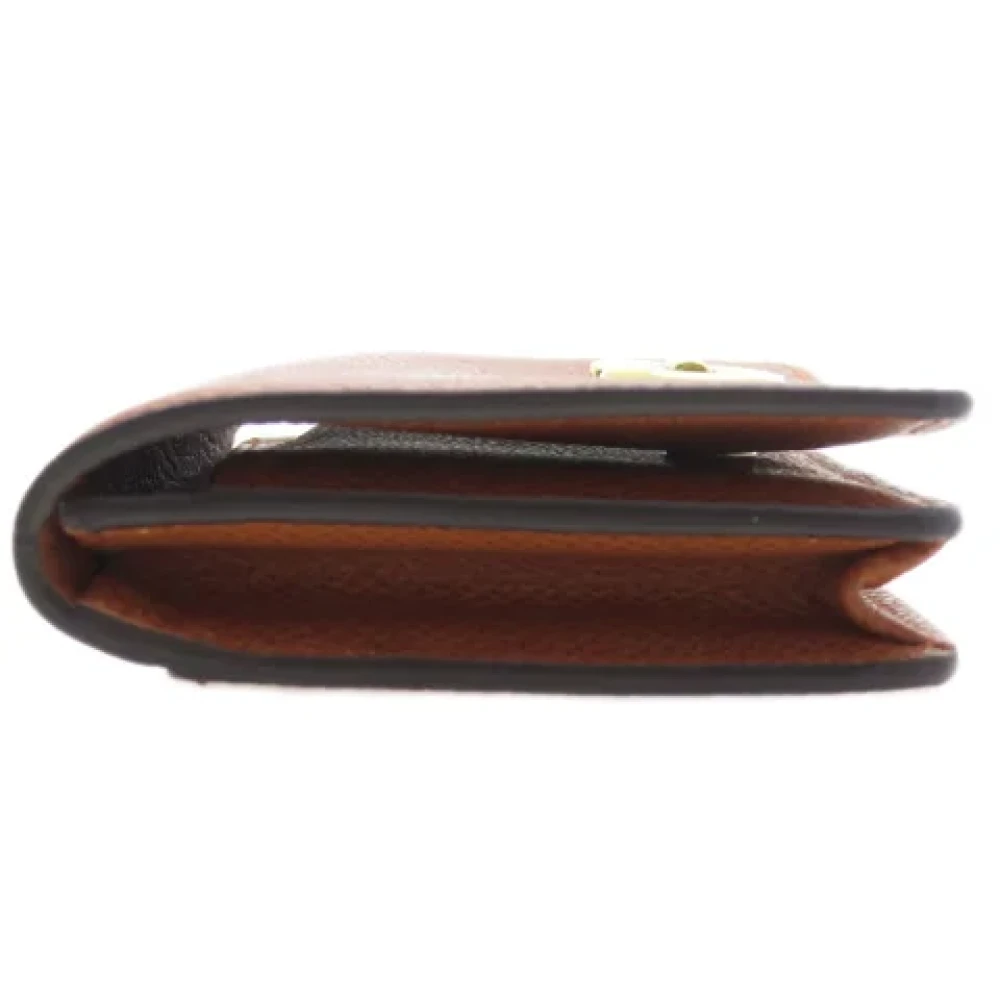 Salvatore Ferragamo Pre-owned Leather wallets Brown Dames