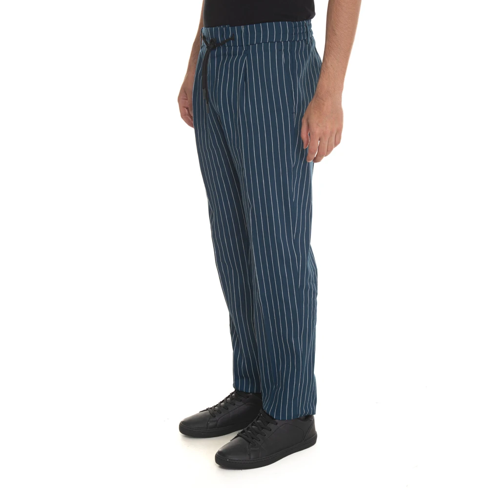 Berwich Gestreepte Kantstrik Linnen Broek Multicolor Heren