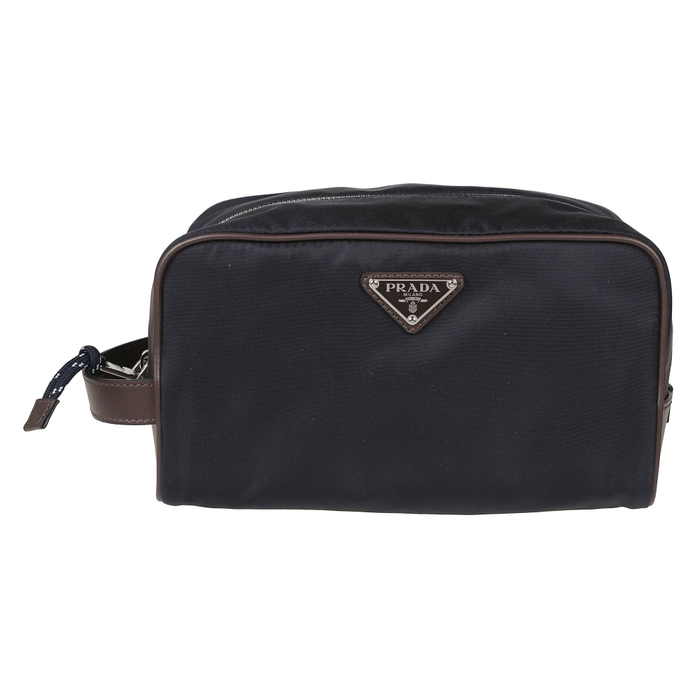 Prada Toilet Bags, Male, One Size, Speedrock Beauty Case Blue