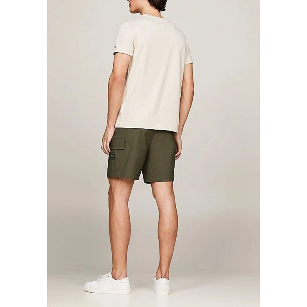 Tommy Hilfiger Heren Logo T-shirt Beige Heren