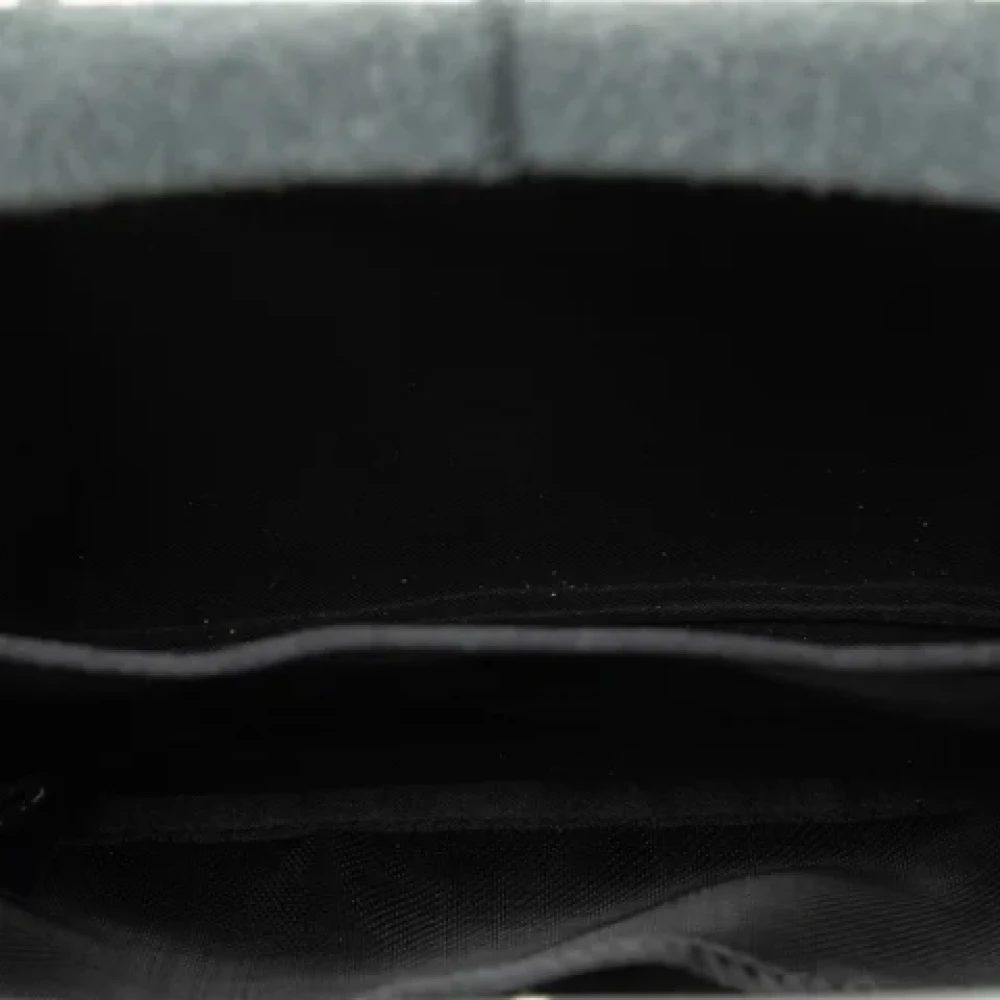 Chanel Vintage Pre-owned Wool chanel-bags Black Dames