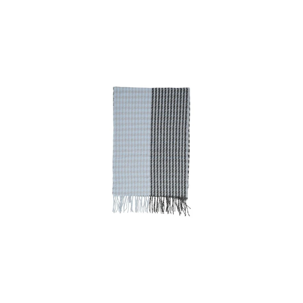 Only Houndstooth Stripe Sjaal Blue Dames