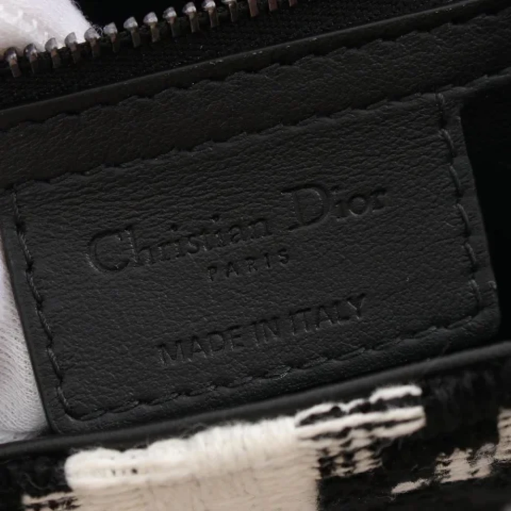 Dior Vintage Pre-owned Canvas shoulder-bags Black Dames