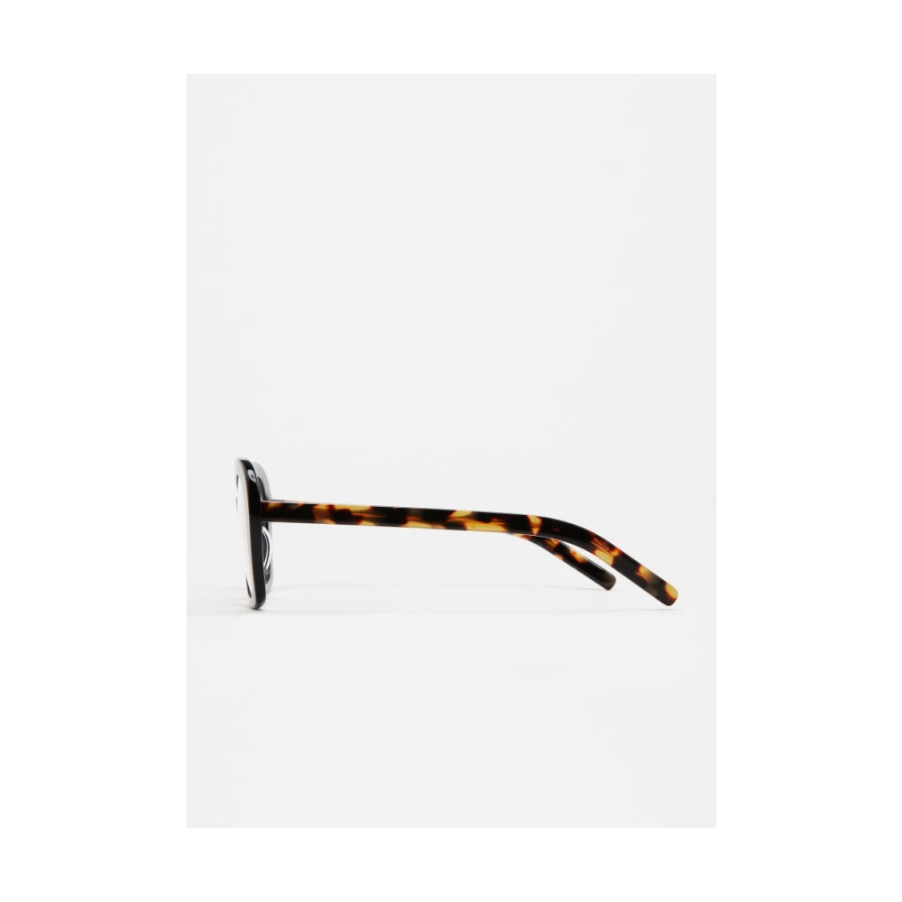 Kaleos Oversized vierkante bril met uniek design Black Heren